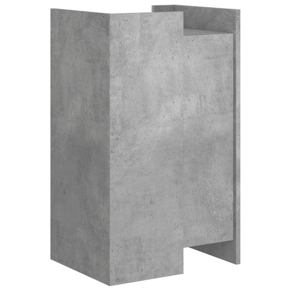 Betoninharmaa senkki Anelia 45x35x75cm (puinen)