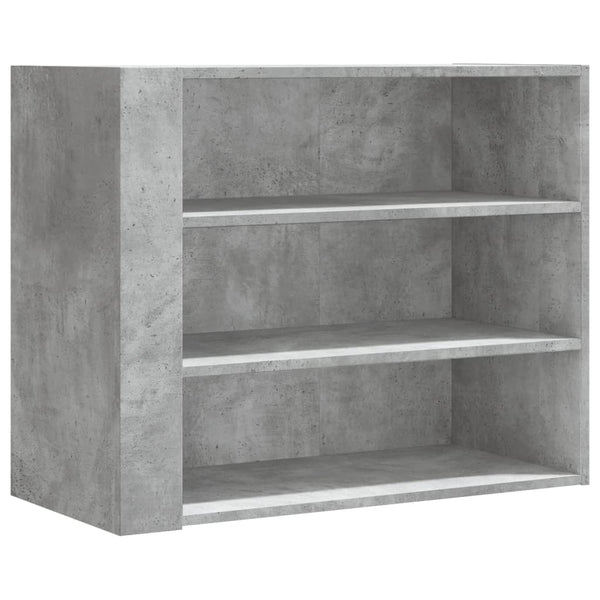 Wandschrank Sabadus 75x35x60cm, betongrau (Holz)