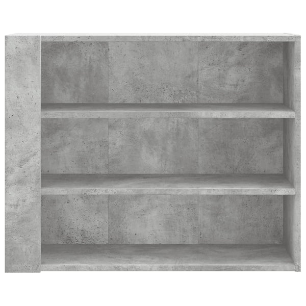 Wandschrank Sabadus 75x35x60cm, betongrau (Holz)