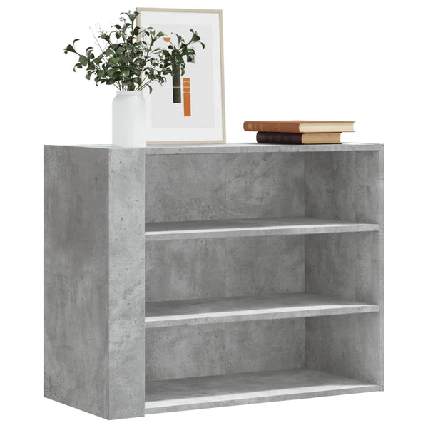 Wandschrank Sabadus 75x35x60cm, betongrau (Holz)