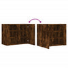 Räuchereiche Hängeschrank Martinovici 75x35x60cm (Holz)