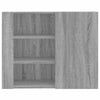 Grauer TV-Wandschrank Martinovici 75x35x60cm (Holz)