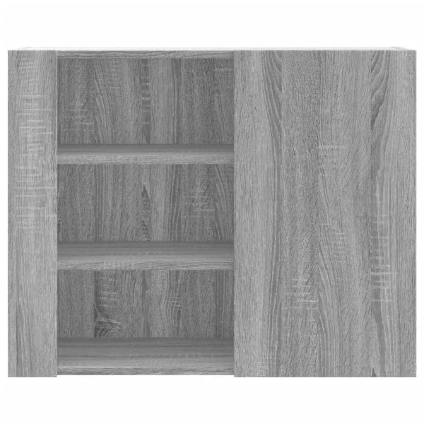 Grauer TV-Wandschrank Martinovici 75x35x60cm (Holz)