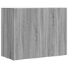 Grauer TV-Wandschrank Martinovici 75x35x60cm (Holz)