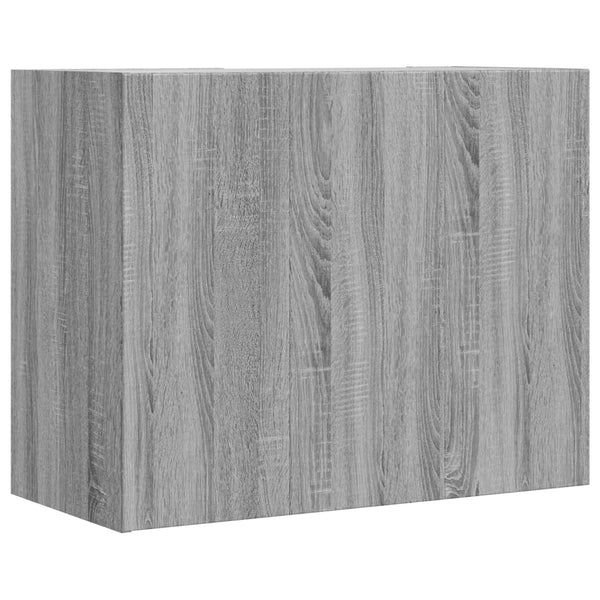 Grauer TV-Wandschrank Martinovici 75x35x60cm (Holz)