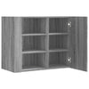 Grauer TV-Wandschrank Martinovici 75x35x60cm (Holz)