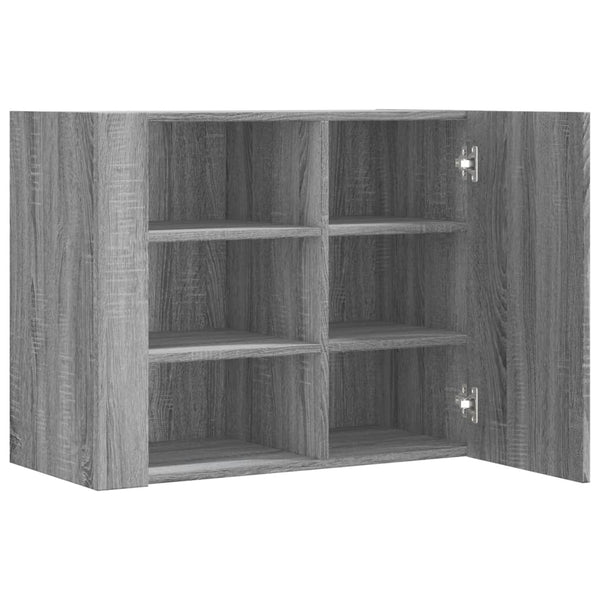 Grauer TV-Wandschrank Martinovici 75x35x60cm (Holz)