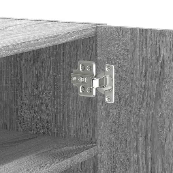 Grauer TV-Wandschrank Martinovici 75x35x60cm (Holz)