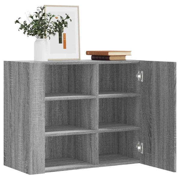 Grauer TV-Wandschrank Martinovici 75x35x60cm (Holz)
