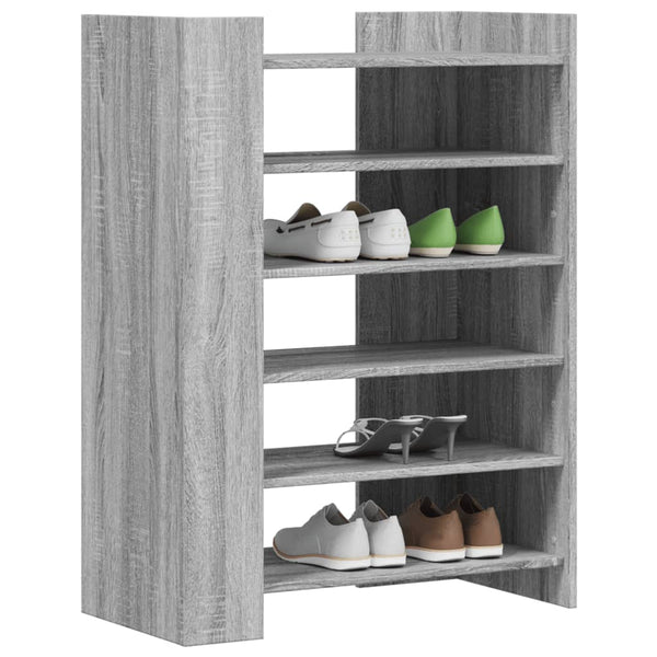 Grauer Schuhschrank Neveanu 74,5x37,5x100cm (Holz)