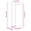 Schuhschrank Doloresz 52x37,5x100cm (Holz)