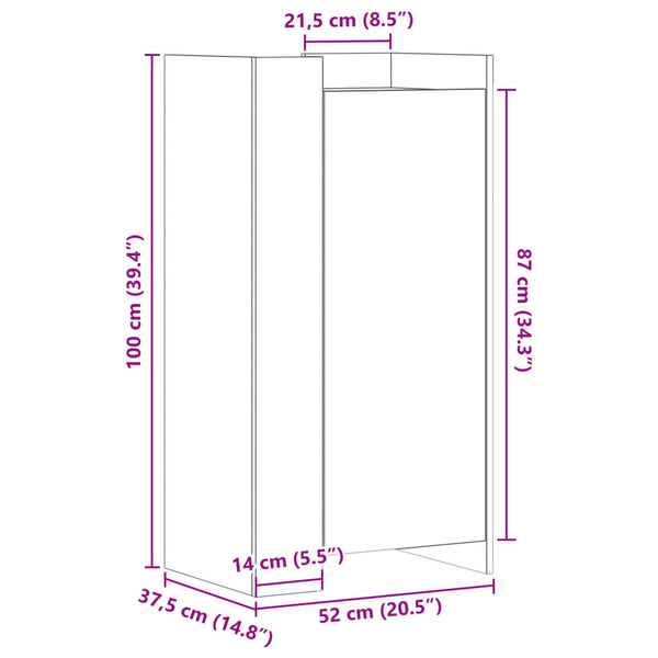 Schuhschrank Doloresz 52x37,5x100cm (Holz)
