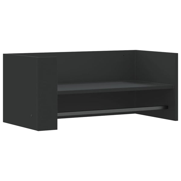 Schwarzes Wandregal Costachi 70,5x35x30,5cm (Holz)