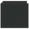 Schwarzes Wandregal Costachi 70,5x35x30,5cm (Holz)