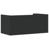 Schwarzes Wandregal Costachi 70,5x35x30,5cm (Holz)