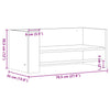 Schwarzes Wandregal Costachi 70,5x35x30,5cm (Holz)