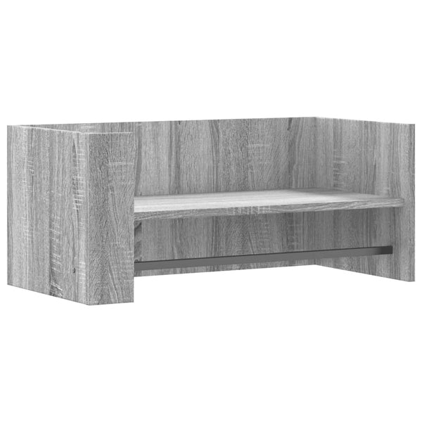 Graues Wandregal Costachi 70,5x35x30,5cm (Holz)