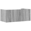 Graues Wandregal Costachi 70,5x35x30,5cm (Holz)