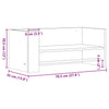 Graues Wandregal Costachi 70,5x35x30,5cm (Holz)