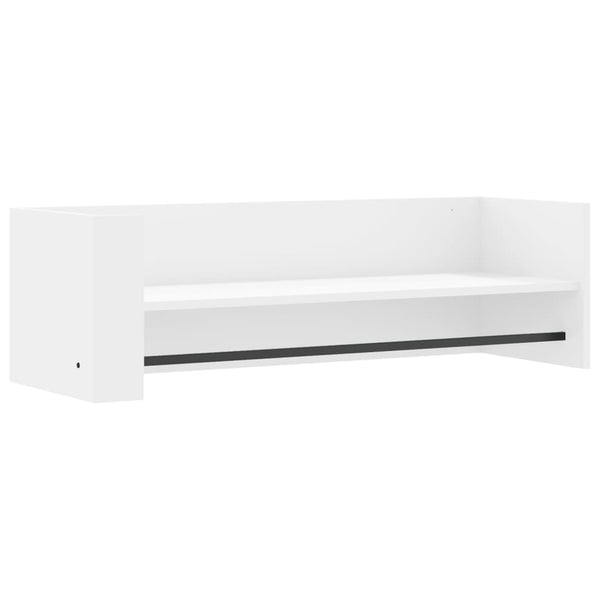 Weißes Wandregal Costachi 100x35x30,5cm (Holz)