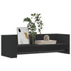 Schwarzes Wandregal Costachi 100x35x30,5cm (Holz)