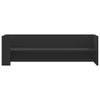 Schwarzes Wandregal Costachi 100x35x30,5cm (Holz)
