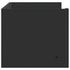 Schwarzes Wandregal Costachi 100x35x30,5cm (Holz)