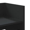 Schwarzes Wandregal Costachi 100x35x30,5cm (Holz)