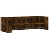 Wildeiche Wandregal Costachi 100x35x30,5cm (Holz)