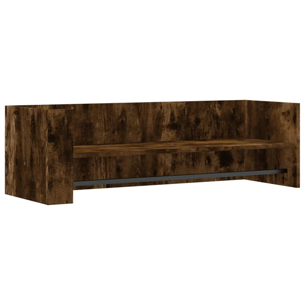 Wildeiche Wandregal Costachi 100x35x30,5cm (Holz)
