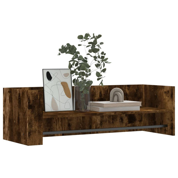 Wildeiche Wandregal Costachi 100x35x30,5cm (Holz)