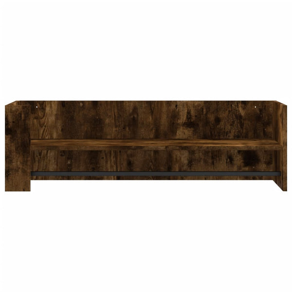 Wildeiche Wandregal Costachi 100x35x30,5cm (Holz)