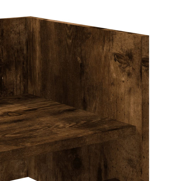 Wildeiche Wandregal Costachi 100x35x30,5cm (Holz)