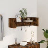 Wildeiche Wandregal Costachi 100x35x30,5cm (Holz)