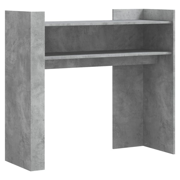 Betoninharmaa konsolipöytä Sancraian 100x35x90cm (lastulevy)