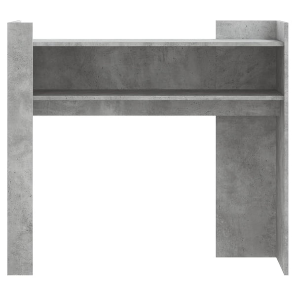 Betoninharmaa konsolipöytä Sancraian 100x35x90cm (lastulevy)