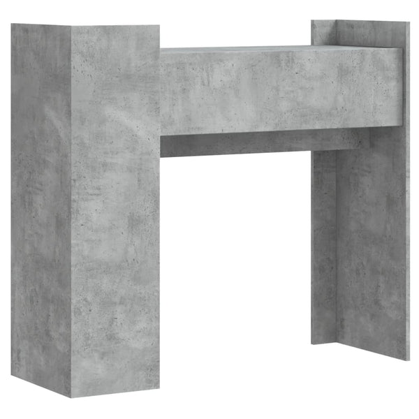 Betoninharmaa konsolipöytä Sancraian 100x35x90cm (lastulevy)