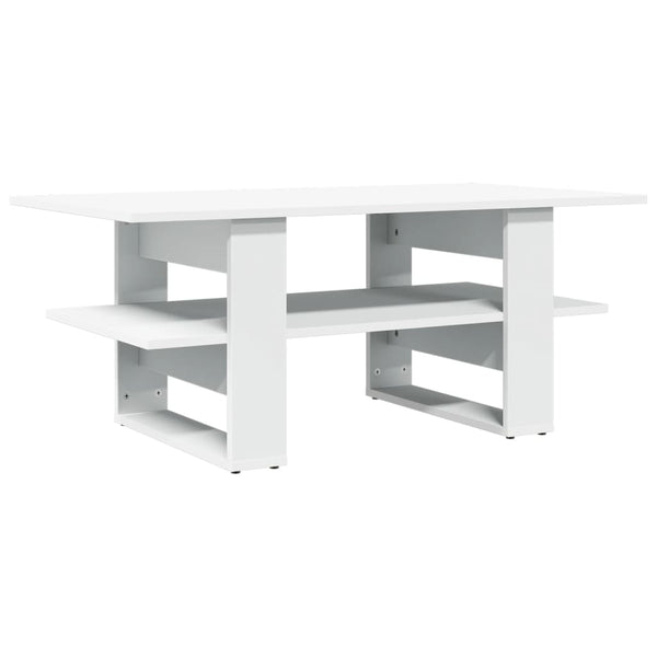 Weißer Couchtisch Cadastru 102x55x42cm (Holz)