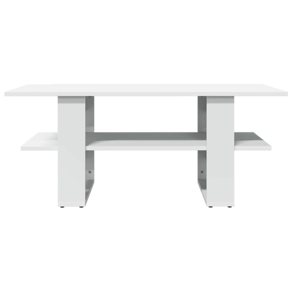 Weißer Couchtisch Cadastru 102x55x42cm (Holz)