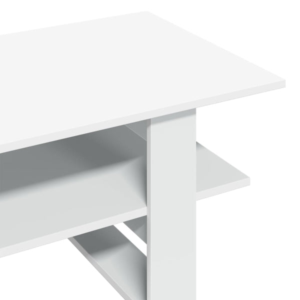 Weißer Couchtisch Cadastru 102x55x42cm (Holz)