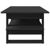 Schwarzer Couchtisch Cadastru 102x55x42cm (Holz)