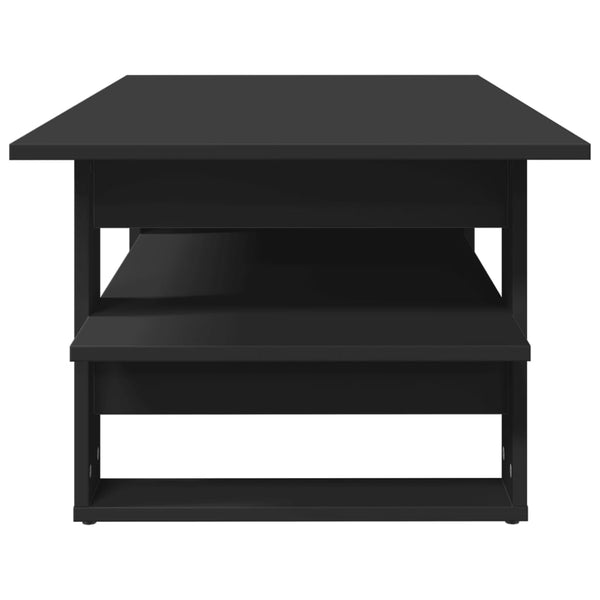 Schwarzer Couchtisch Cadastru 102x55x42cm (Holz)