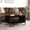 Schwarzer Couchtisch Shan 75x51x40cm (Holz)