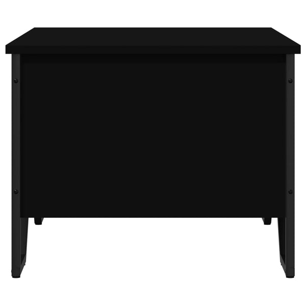 Schwarzer Couchtisch Shan 75x51x40cm (Holz)