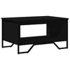 Schwarzer Couchtisch Shan 75x51x40cm (Holz)