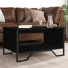 Schwarzer Couchtisch Shan 75x51x40cm (Holz)
