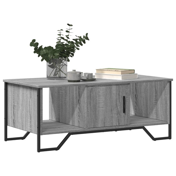 Grauer Couchtisch Mugeip 100x51x40cm (Holz)