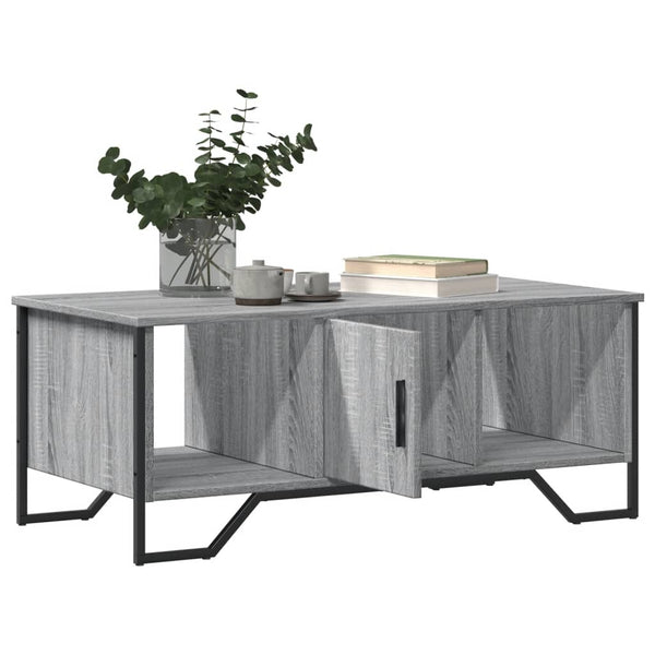 Grauer Couchtisch Mugeip 100x51x40cm (Holz)