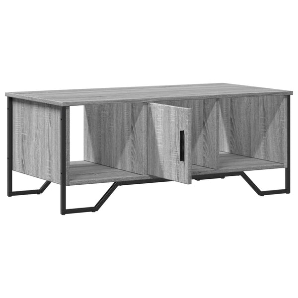 Grauer Couchtisch Mugeip 100x51x40cm (Holz)