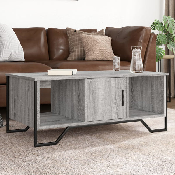 Grauer Couchtisch Mugeip 100x51x40cm (Holz)